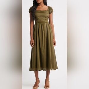 Olive Green Maxi Skirt